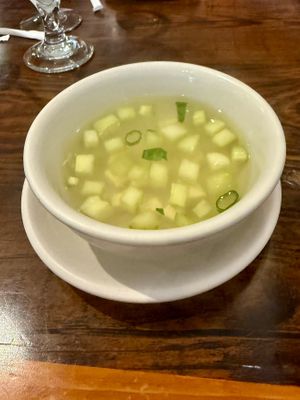 House Specialty Cucumber Soup at Rice Thai  in Boynton Beach