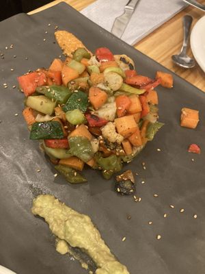 Wok verduras  at Raices in Pamplona