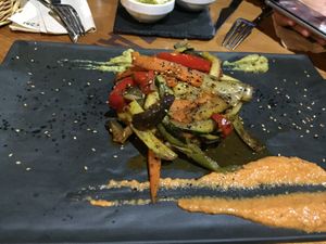 Wok de verduras  at Raices in Pamplona