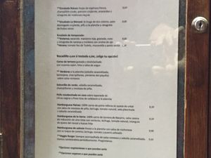 Menu 2 at Raices in Pamplona