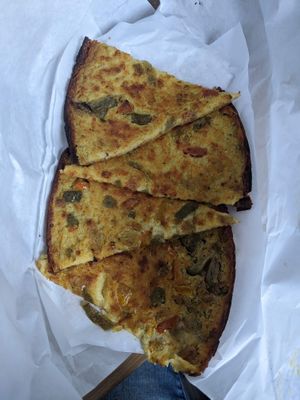 Socca poivrons (5,90€) - 4/5 at Chez Pipo in Nice