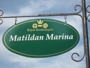 Seaside restaurant at Matildan Marina in Salo