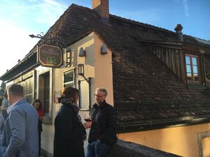 Entrance, from old bridge at Alte Mainmühle in Wurzburg