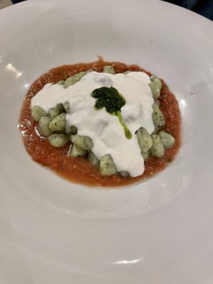Vegan Cold gnocchi at Zenzero in Taranto