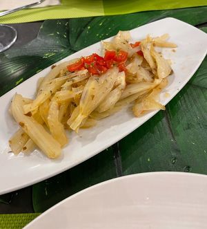 Stir fried fennels  at Zenzero in Taranto