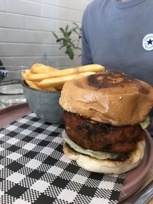 Vegan Burger  at The Dark Horse in Traralgon