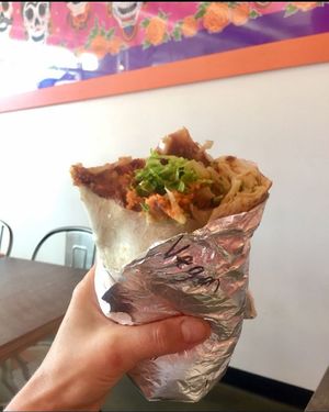 La Taquisa Rajas Vegan Burrito - about $12 at La Taquisa in Langford
