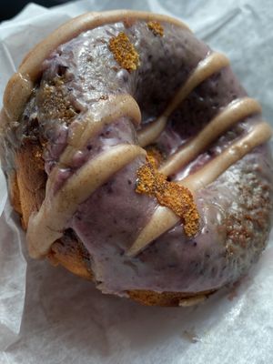Blueberry Cinnamon Vegan donut  at Boxer Donut in Nyack