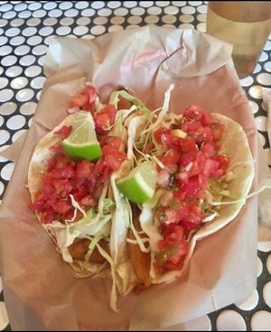 Tacofino Tempura Yam Tacos (minus mayo) - $5.50 each at Tacofino in Victoria