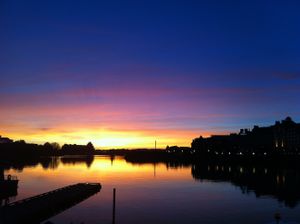Enjoy the sunsets! at Lido Waterfront Bistro in Victoria