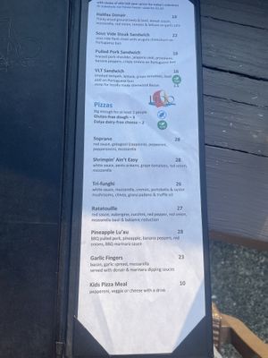 Menu Aug 2024  at Lido Waterfront Bistro in Victoria