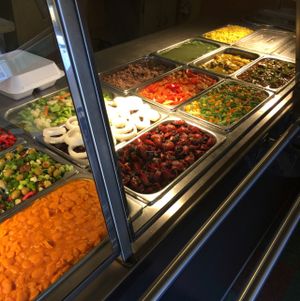 Amazing choices!  Loved the curry spicey potatoes! Great food!! at Shandal's Vegetarian Cafe in Bridgeport