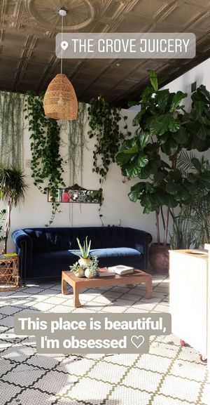 Seating at The Grove Juicery in Omaha