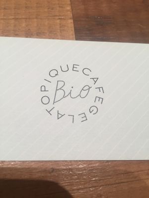 Logo at Gelato Pique Cafe in Kyoto