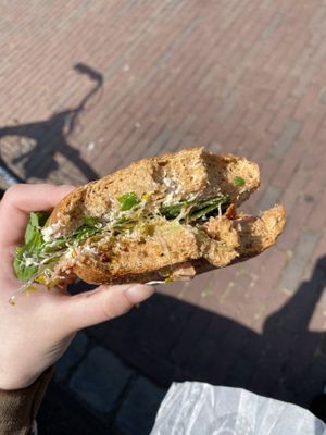 "fabulous vegan”  at BetterBagels Bakery in Leiden