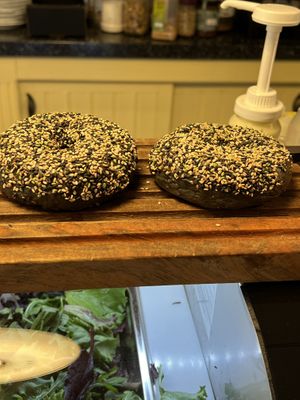 Everything bagel   at BetterBagels Bakery in Leiden