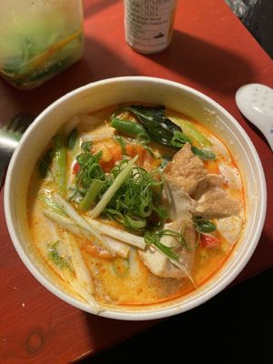 47 vegan (coconut soup with vegetables, noodles and tofu) at Nammi in Berlin