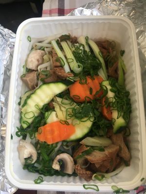 Pho with vegan chicken at Nammi in Berlin