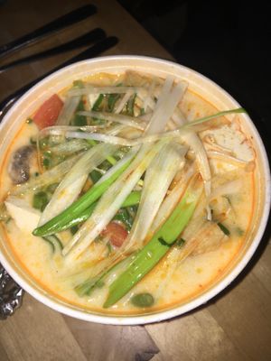 soup a bit spicy with coconut  at Nammi in Berlin