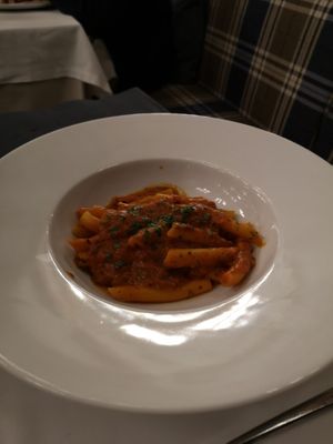 Penne arrabiatta.  at Leonardo Restaurant  in Bansko