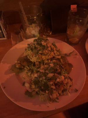 Vegan tostadas   at El Pachuco in Barcelona