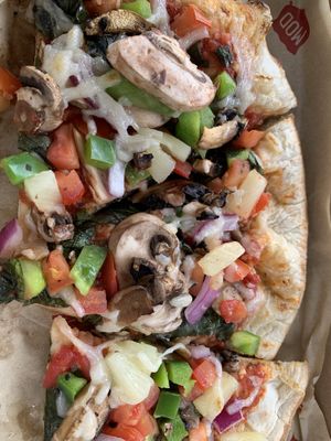 Made to order vegan pizza  at Mod Pizza in Silverdale