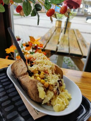 Jacket potato at Kumpir The Happy Potato in Luxembourg City