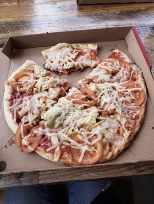 Delicious pizza! at Mod Pizza - Factoria in Bellevue