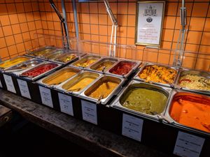 warm indian dishes at Veggie Heroes - Viktoriagade in Copenhagen