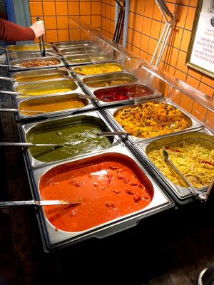 Buffet at Veggie Heroes - Viktoriagade in Copenhagen