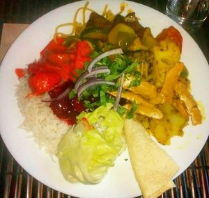 Buffet at Veggie Heroes - Viktoriagade in Copenhagen