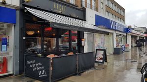 Outside at Haché Burgers in South West London