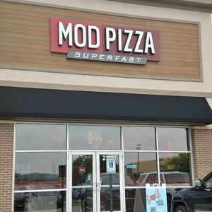 Outside at Mod Pizza in Madison