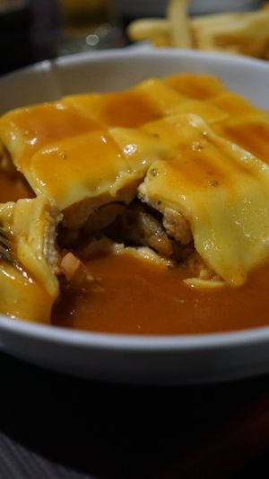 Francesinha at Spacos in Vila Praia De Ancora