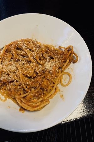 Spaghetti ála Bolognese  at Szczaw & Mirabelki in Poznan