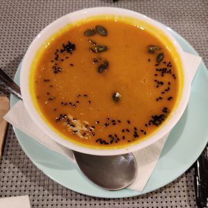 Krem z dyni at Szczaw & Mirabelki in Poznan