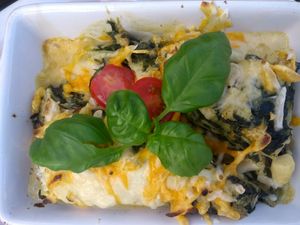 Lasagne szpinakowa z wegańskim serem - rewelacja! at Szczaw & Mirabelki in Poznan