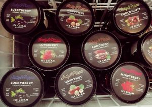 Indy&Pippa organic vegan ice cream at EKO Market in Ljubljana