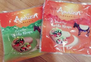 Amaizin vegan tortilla wraps at EKO Market in Ljubljana