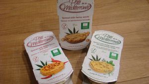 Vegan spreads at EKO Market in Ljubljana