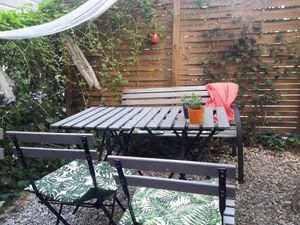 garden co Jak co: 3 tables, 1 table for 4, 2 for 2 at co Jak co in Poznan