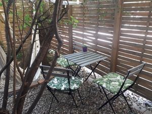 another table in their garden at co Jak co in Poznan