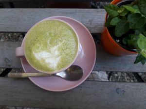 soy matcha latte at co Jak co in Poznan