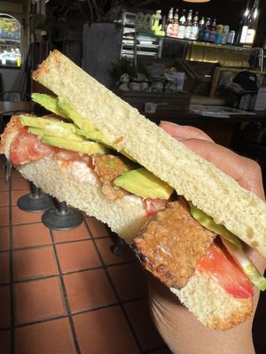 Plant-based VLT 🌱🥓🍅🥑   at Carmel Belle in Carmel-by-the-sea