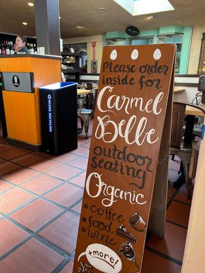 Carmel Belle - sign at entrance  at Carmel Belle in Carmel-by-the-sea