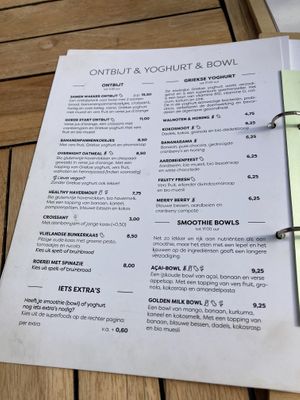 Menu at Leut in Oost-vlieland