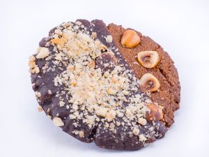 Vegan Hazelnut cookie (GF, DF, Refines Sugar Free) at Poke and Co - Central Park Tower in Dubai