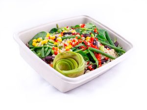 Zesty Bean Quinoa Salad at Poke and Co in Dubai