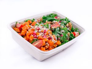 Sweet Potato quinoa Salad at Poke and Co in Dubai