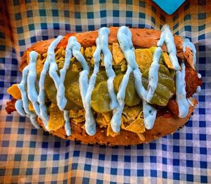 Ultimate Mexican Chorizo Vausages Hotdog with Secret Blue Sauce 🌭 at Vausages in Lichfield